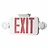 LED Emergency Single RED Exit Sign Combo Light -90 Min Battery Backup