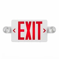 LED Exit Sign – Dual Face Lamp Heads
