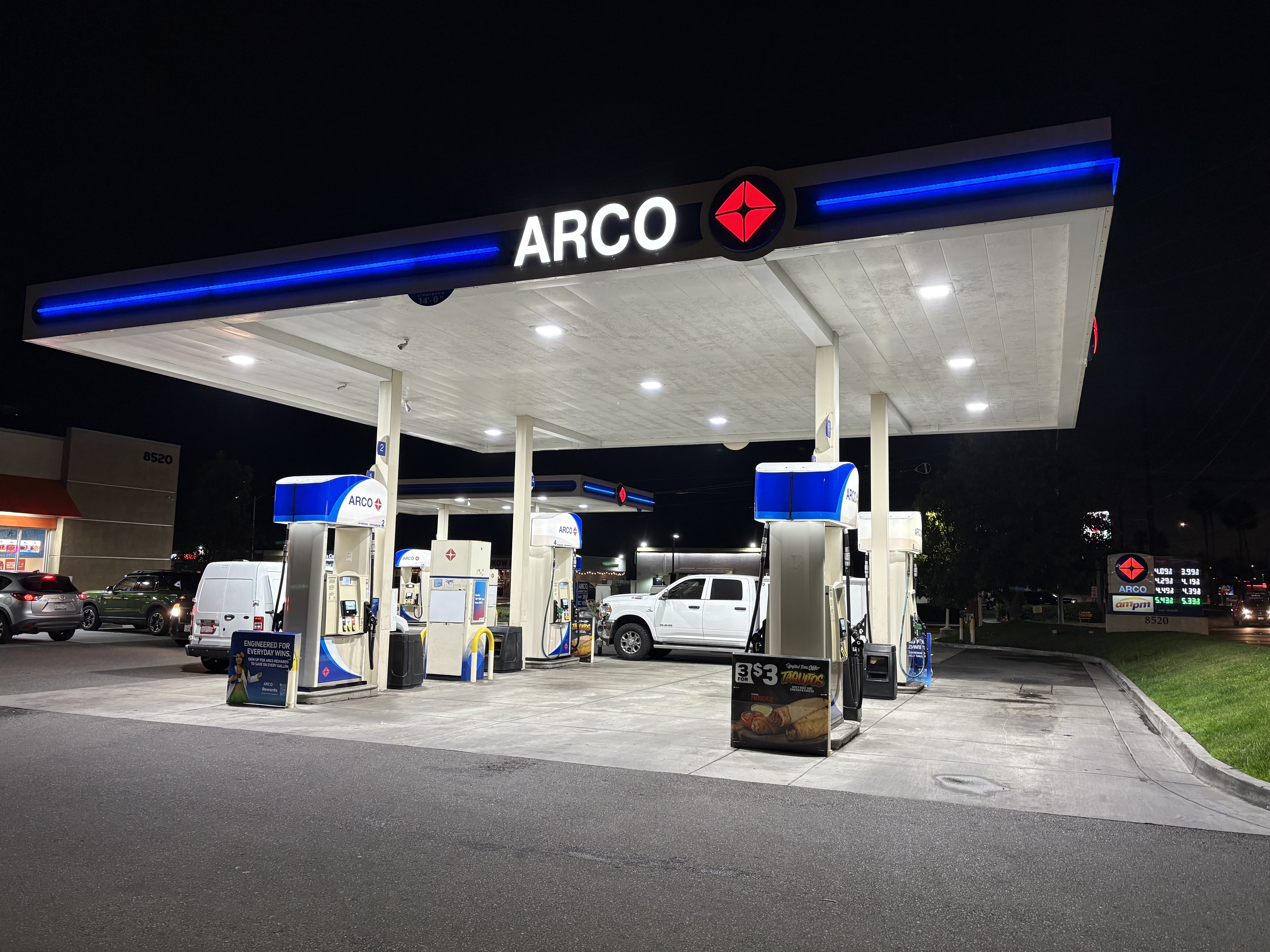 Six-Dispenser Forecourt Replacement — Fuel Dispenser Installation in Fountain Valley, CA