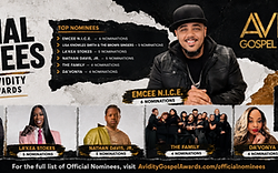 11th Annual Avidity Gospel Music Awards Announces Official Nominees