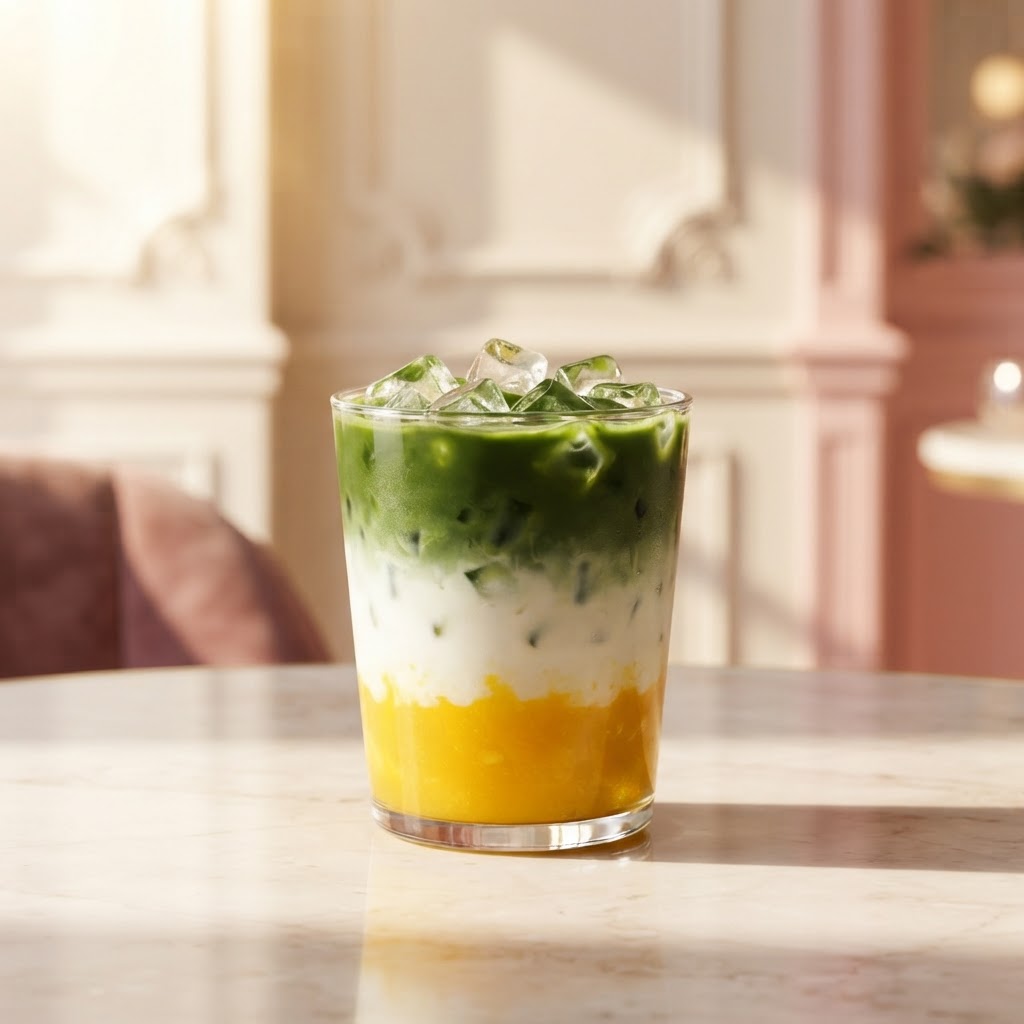 Ice Mango Matcha — La Croissantería París, Valencia