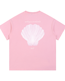 THE PINK SCALLOP TEE - PINK