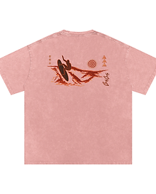 THE MAUI SURF TEE - WASHED PINK