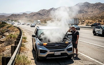 Inland Empire Heatwave Triggers Spike in Overheated Ford Explorers and Police Interceptors at Ontario Shops