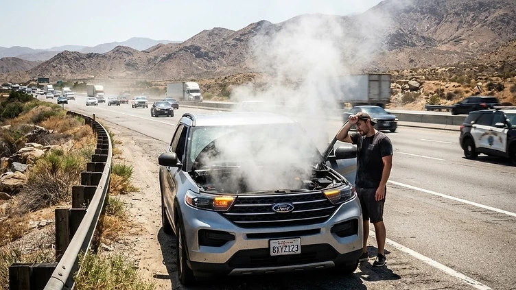 Inland Empire Heatwave Triggers Spike in Overheated Ford Explorers and Police Interceptors at Ontario Shops