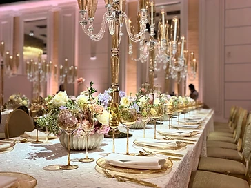 Gold reception table