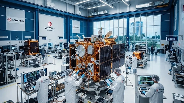 Satellite manufacturing facility in Melbourne, Florida.