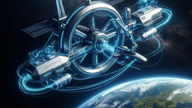 Autonomous in-space refueling depot concept.