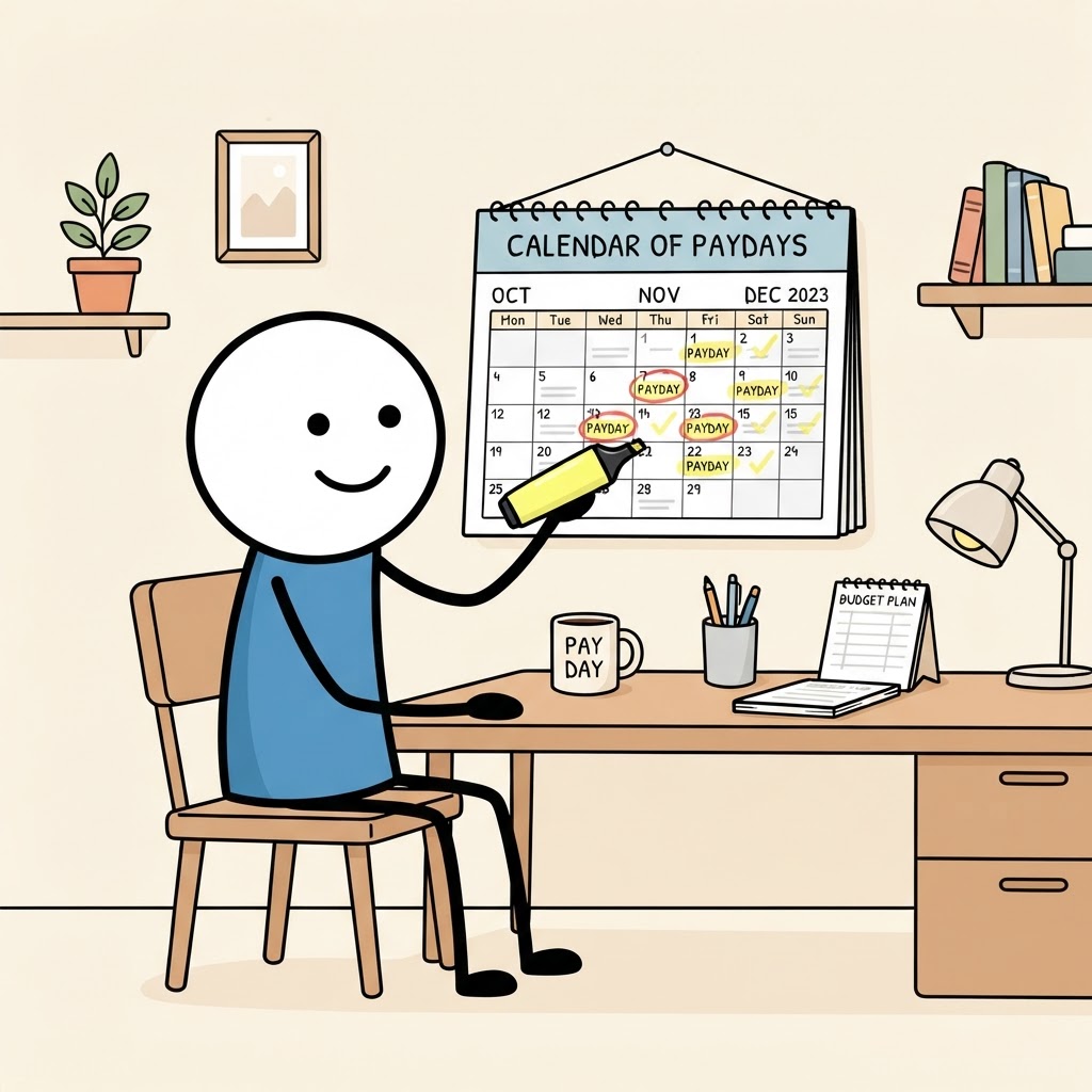 Calendario de pagos en escritorio
