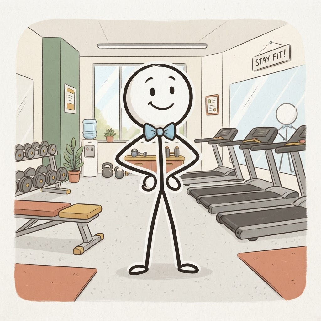 Entrenando en el gimnasio