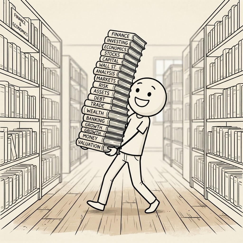 Torre de libros de finanzas