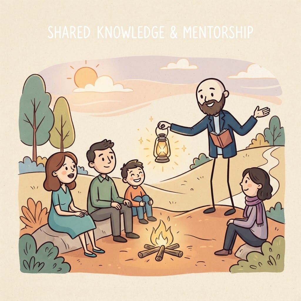 El mentor habla al grupo 5