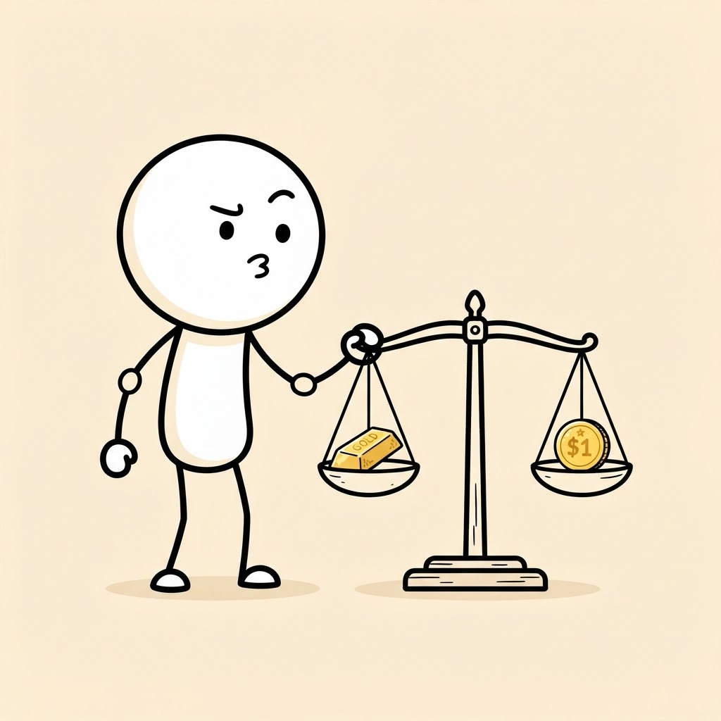 Balanza oro vs moneda