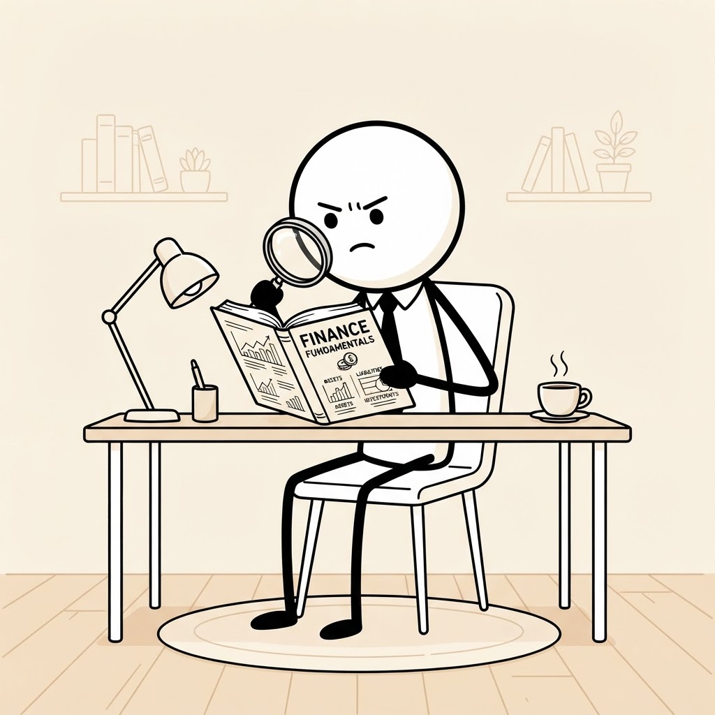 Libro y lupa en escritorio