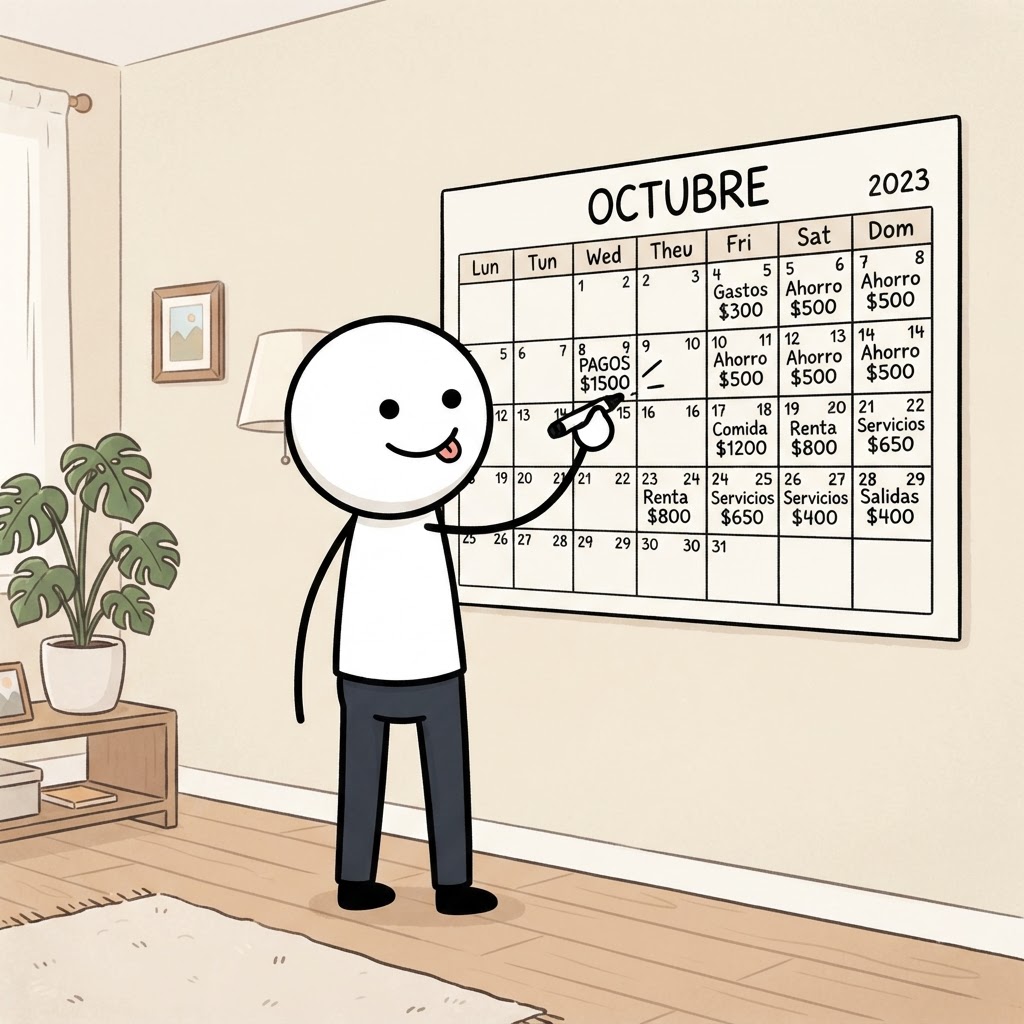 Calendario de presupuesto en casa