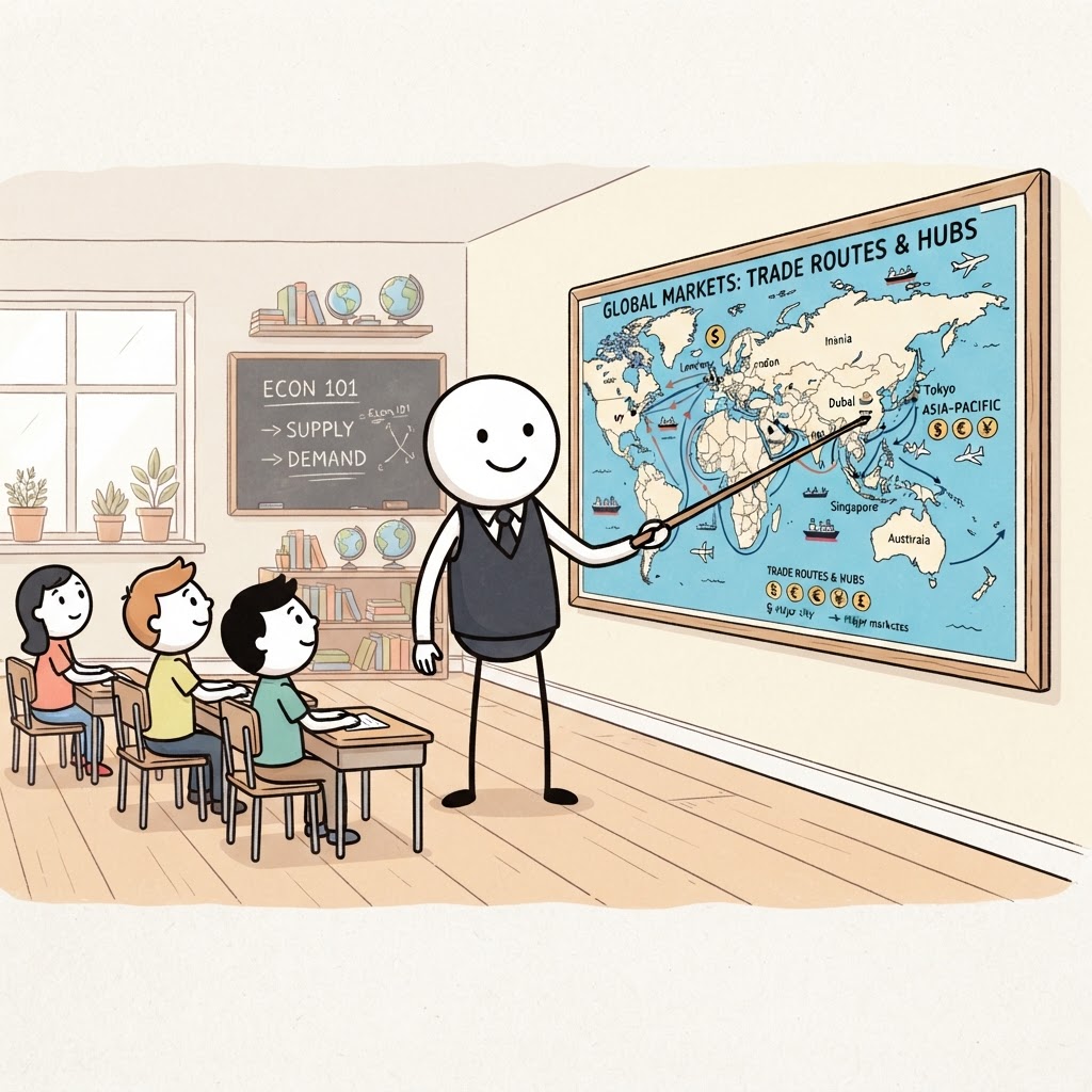 Mapa de mercados en la clase