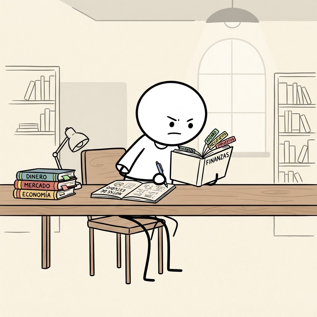 Apuntes entre libros de dinero