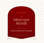 The Solopreneur Awards 2026 - Niche Coach of the Year Finalist
