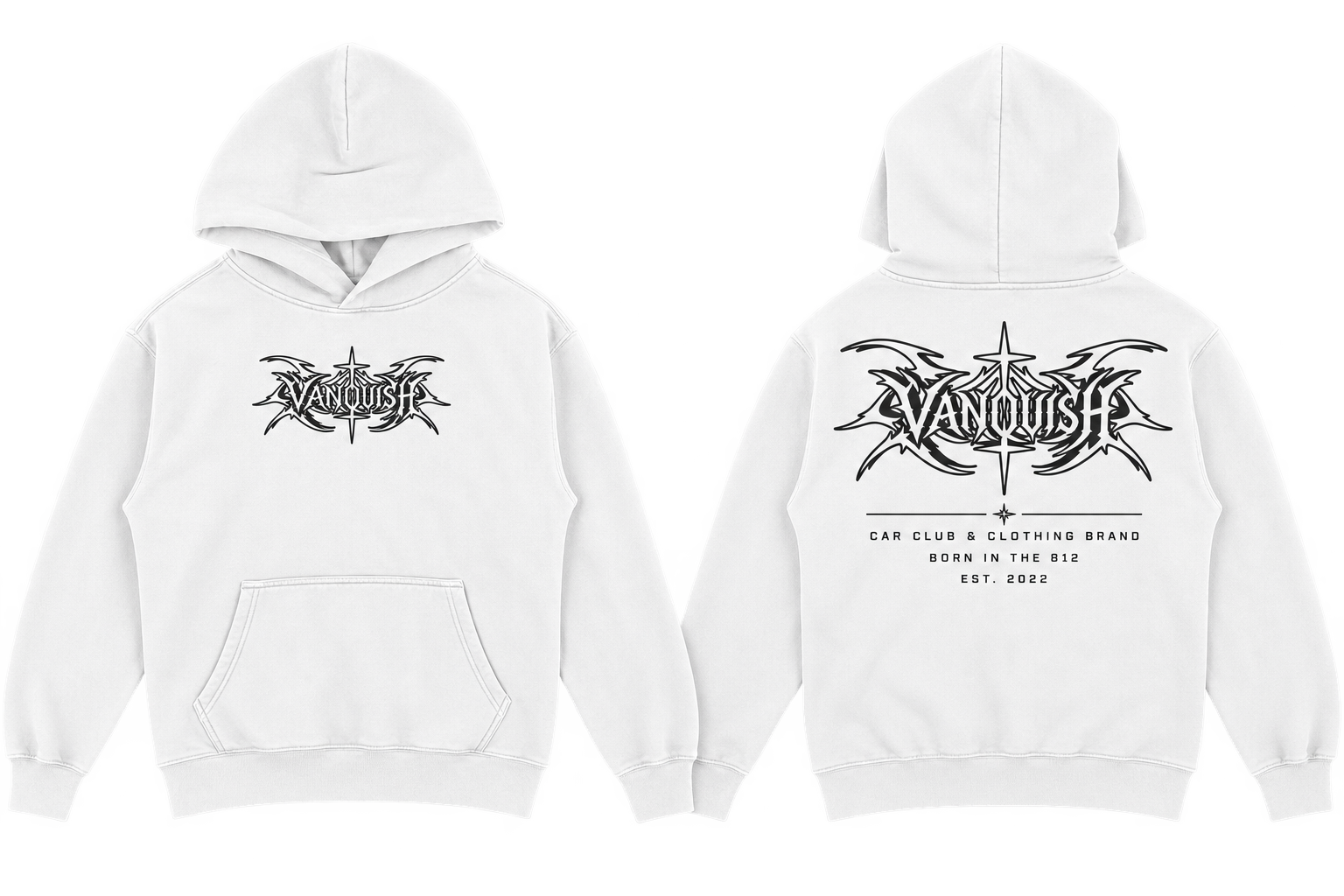 White Gothic Hoodie