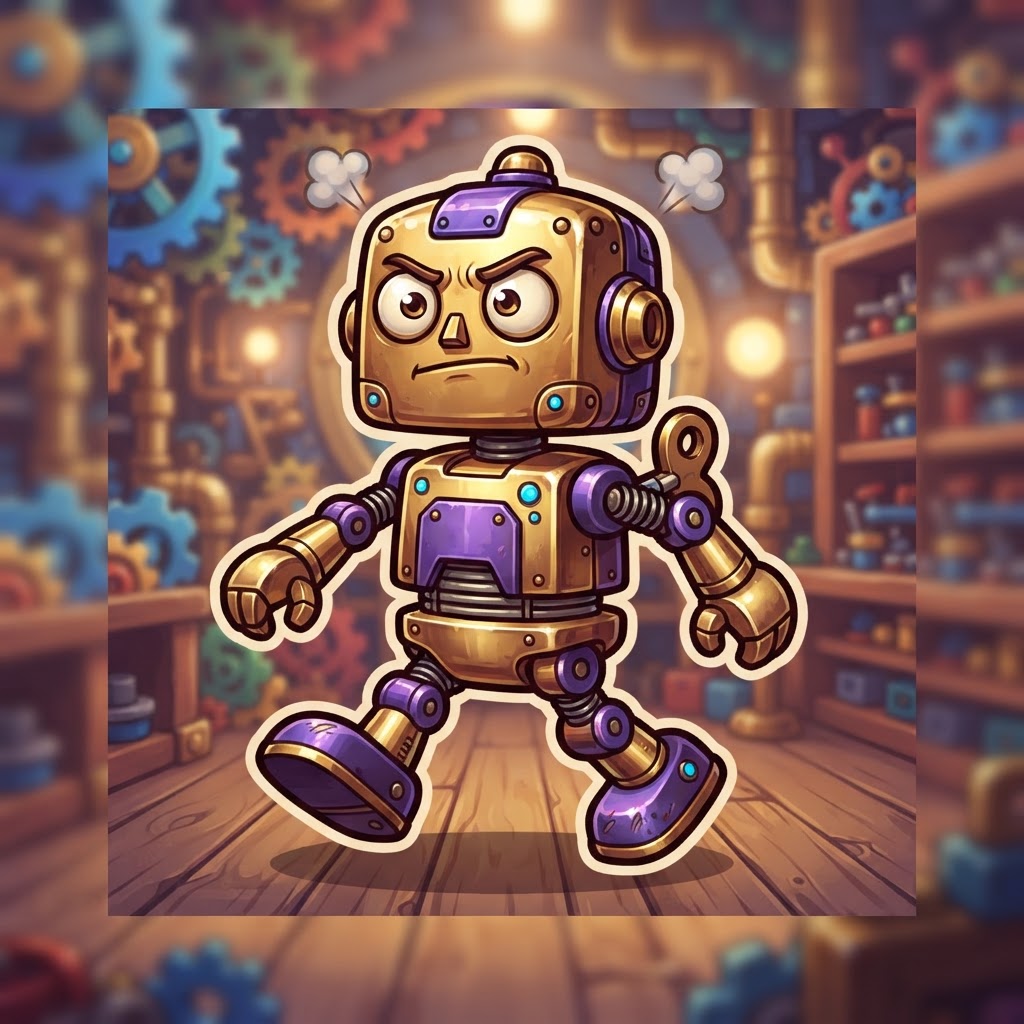 Wind-up toy walking