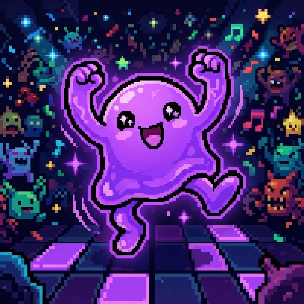 dancing pixel slime