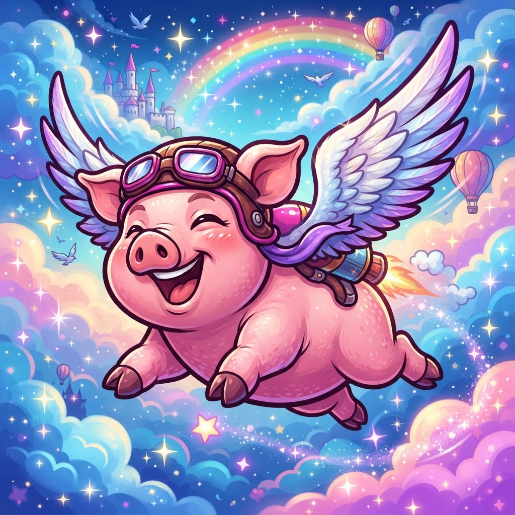 flying pig emote