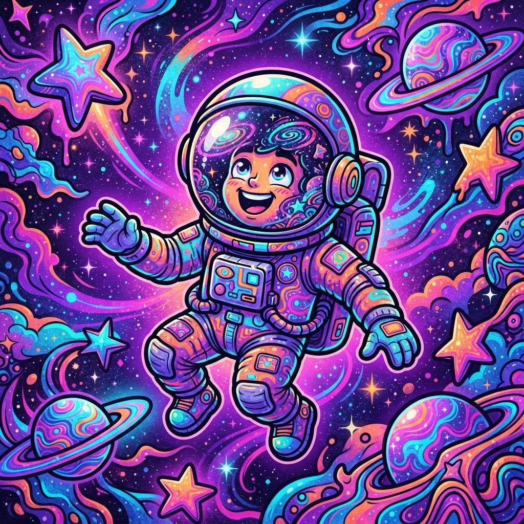 psychedelic astronaut emote