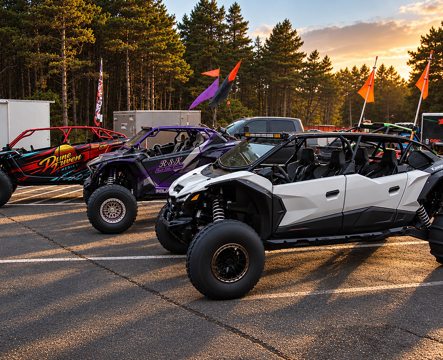Custom UTV side-by-sides with fabricated roll cages