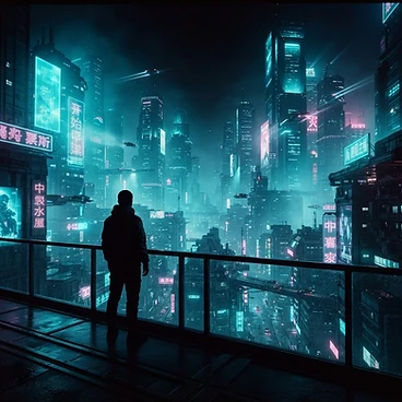 Cinematic AI-generated film still