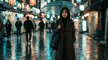 Cinematic AI-generated film still
