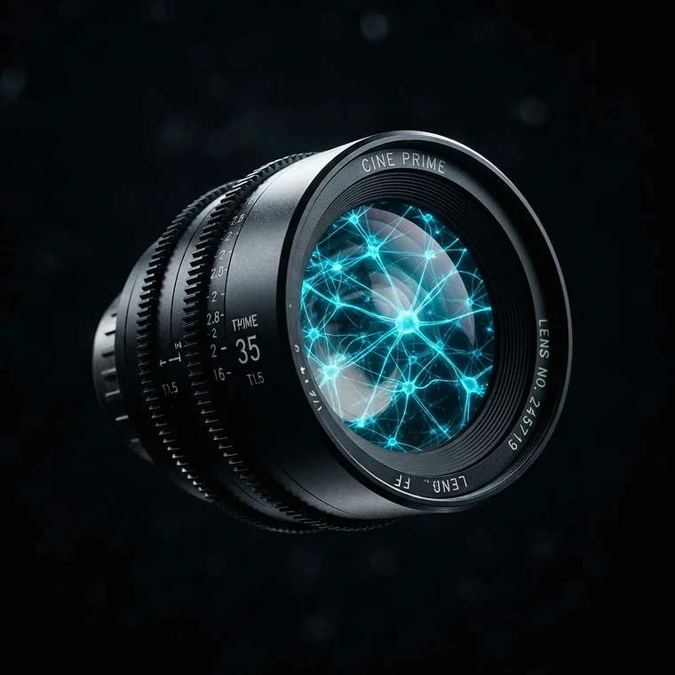 Cinema lens with an AI neural network