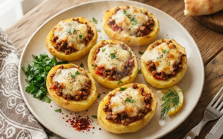 Etli Patates Çanakları tarifi