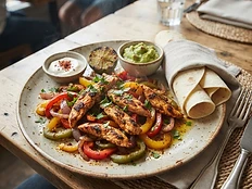 Tavuklu ve Sebzeli Fajita