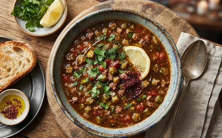 Bamya Çorbası tarifi