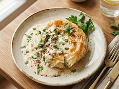 Lorlu Soslu Börek