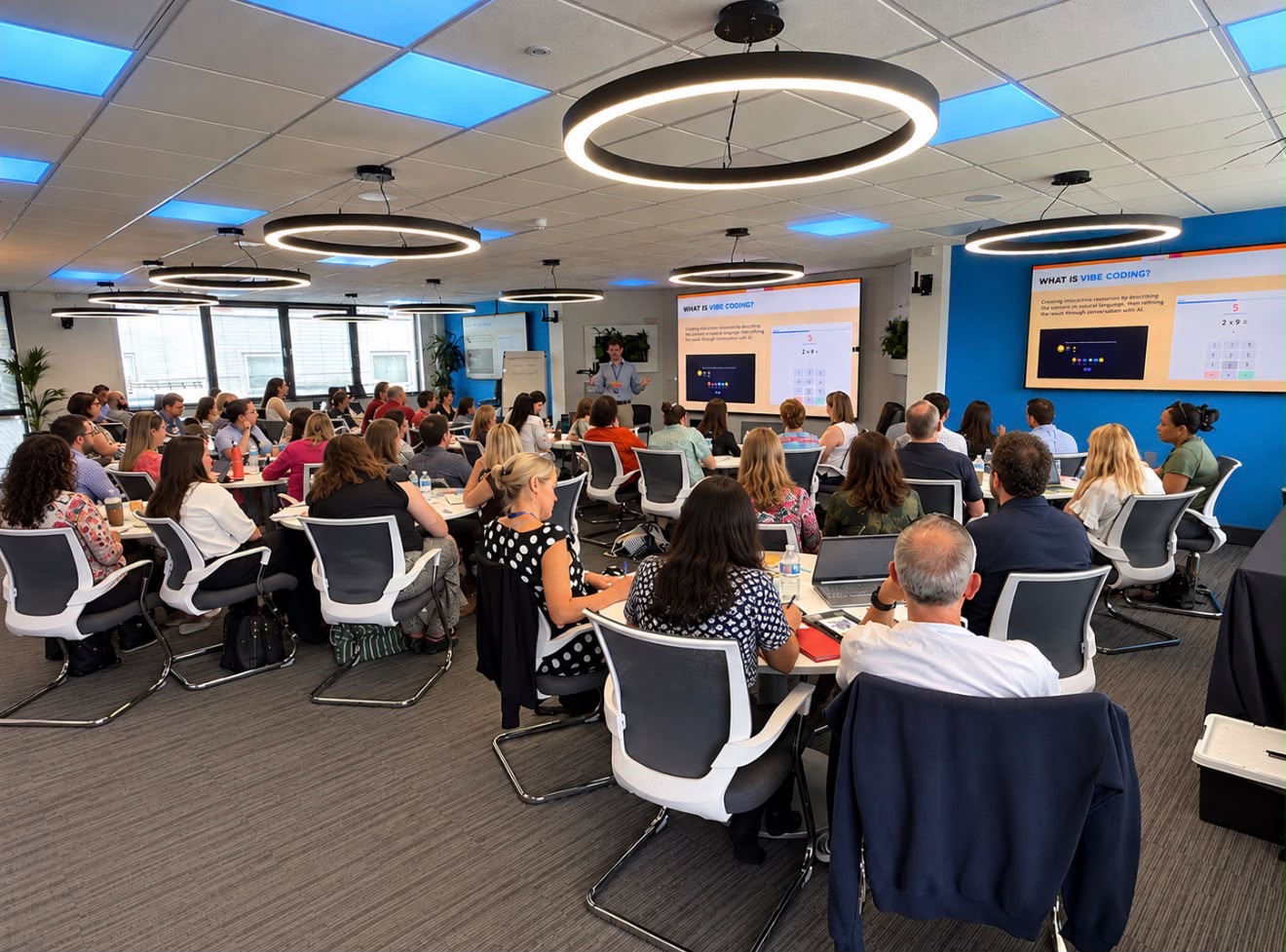 Our conference space in use during a presentation