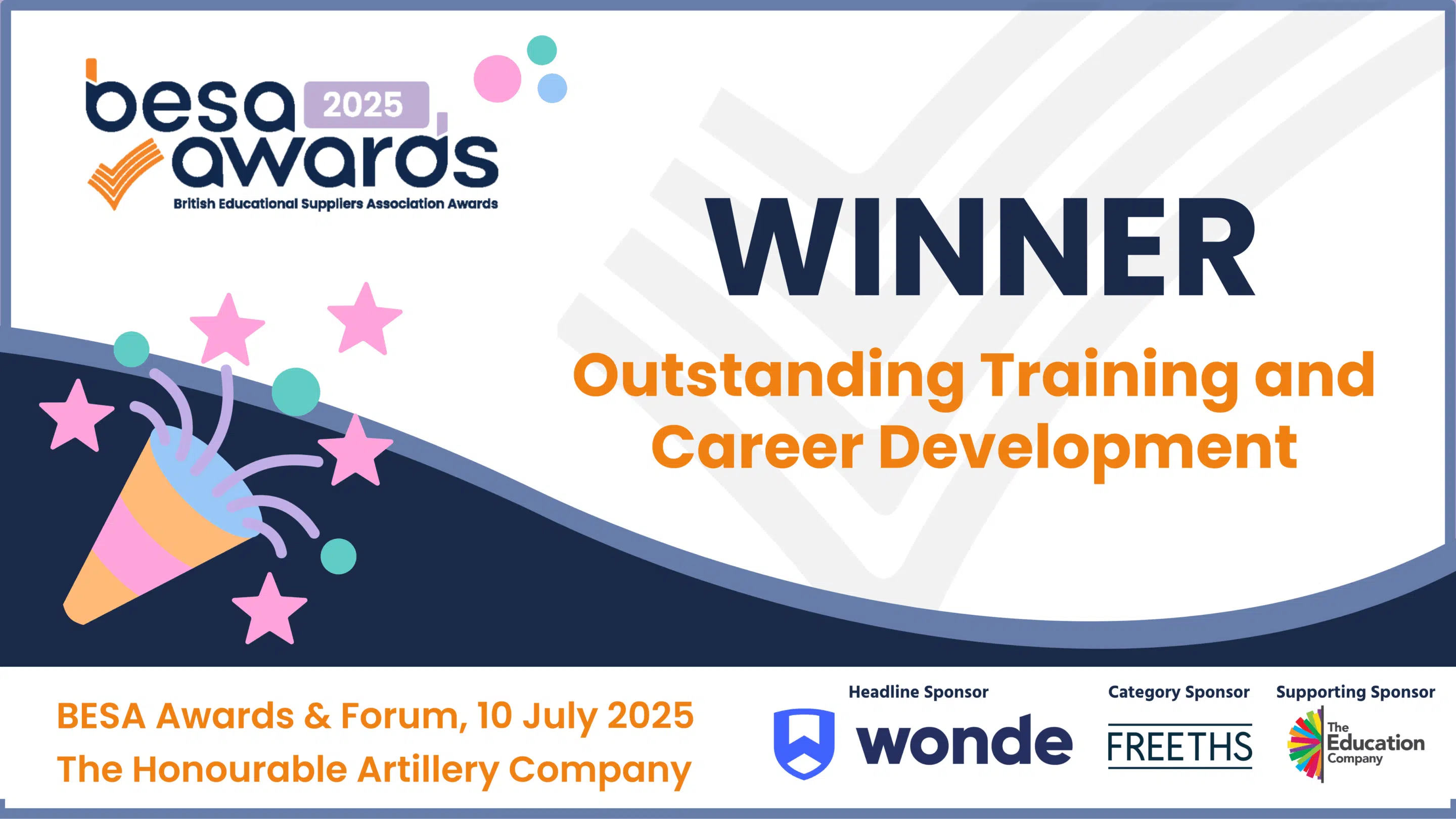 BESA Awards — Winner: Outstanding Training and Career Development