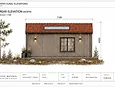 VISTA 30 baksida norr med centralt fönster och takljus, ritning A-40.3-03
