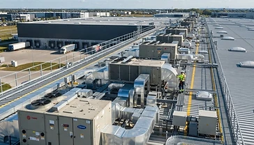 Climatización industrial en nave logística