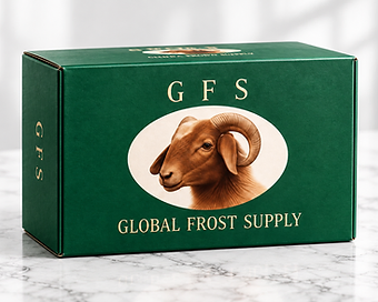 GFS GFS Green Lamb frozen lamb export carton from China / Mongolia in the wholesale showroom