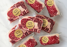 GFS Rioplatense Gold Box vacuum packed frozen beef inside an open export carton