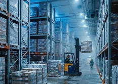 GFS cold-chain warehouse maintaining frozen seafood at -18°C for export