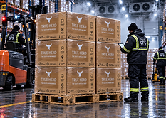 GFS cold-chain warehouse maintaining frozen beef at -18°C for export