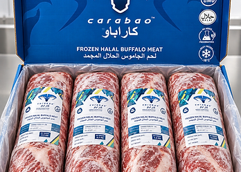 GFS CARABAO open export carton with vacuum packed frozen buffalo from India