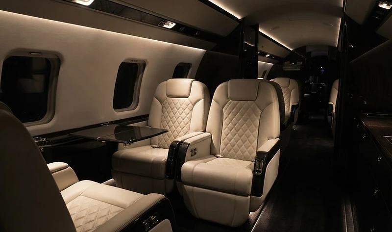 AEROFORM interior aircraft detailing — cabin cleaning, leather conditioning, and surface sanitation for private aircraft