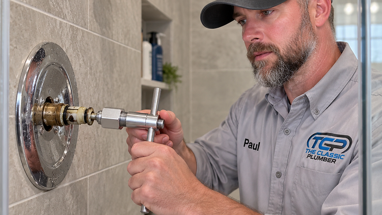 Replacing a faucet cartridge with a cartridge puller tool