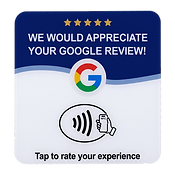 Tap-to-review plaque