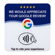 Google Review plaque — front
