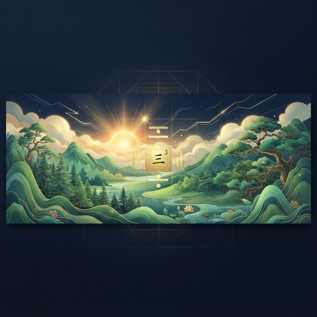 Qi Men Dun Jia: Palace Three, the East Palace, Growth, Thunder and Family Matters hero illustration