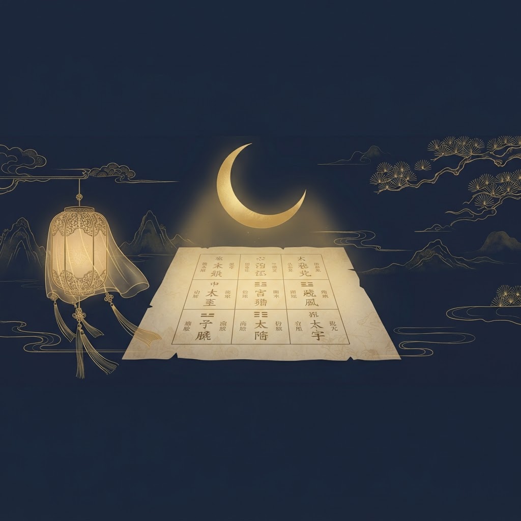 Qi Men Dun Jia: Tai Yin, the Darkness Deity, Quiet Support Behind the Scenes hero illustration